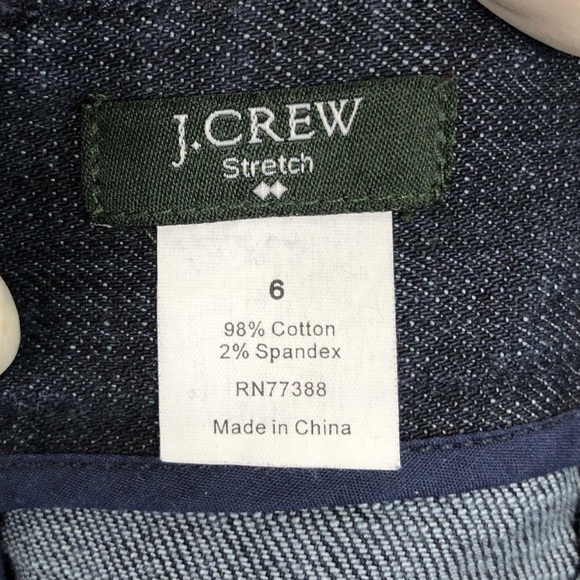 J.Crew Stretch Denim Pencil Skirt Size 6 Dark Wash - Picture 6 of 6